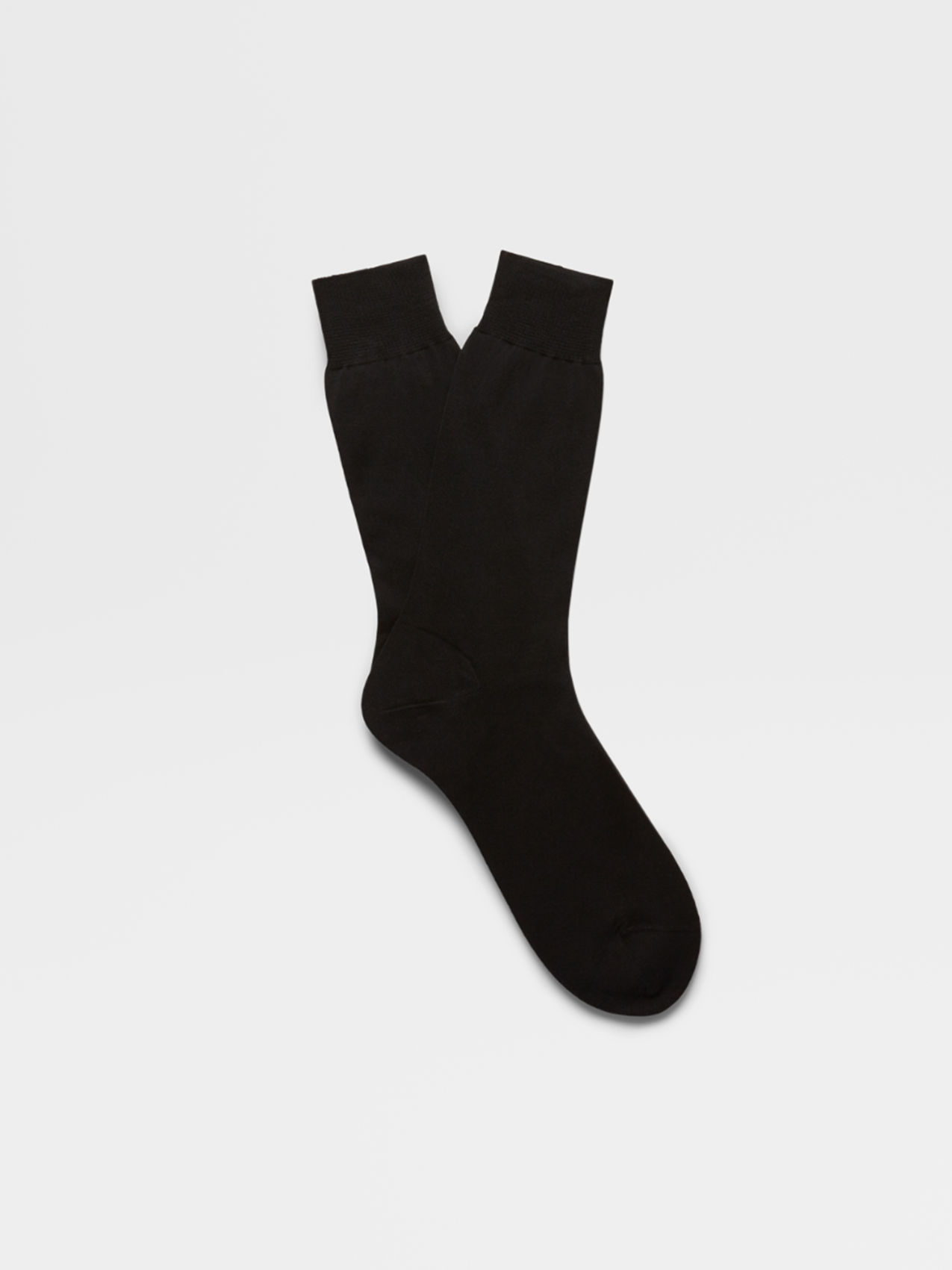 Plain Black Mid Calf Socks